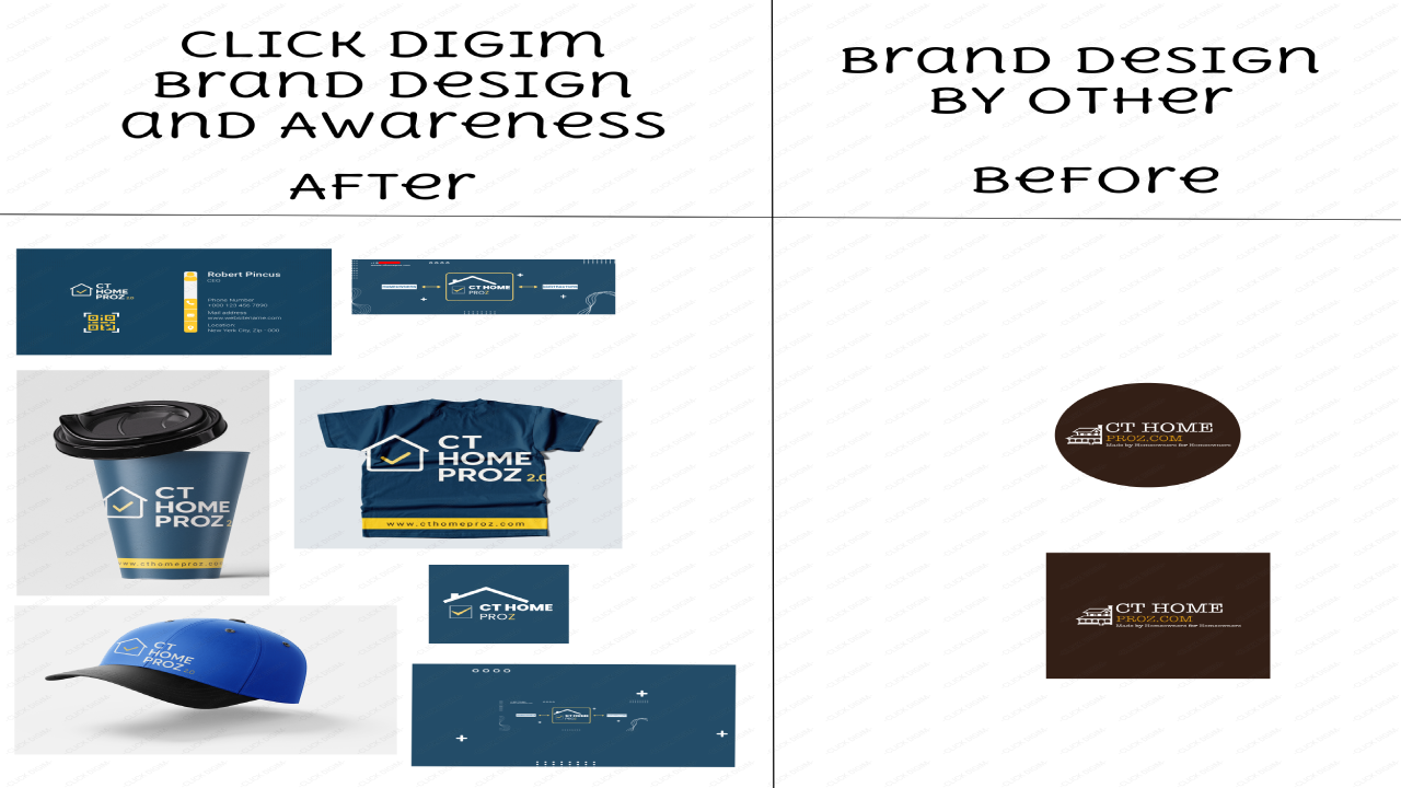 Click Digim Custom Logo Design and Brand Identity Mockups